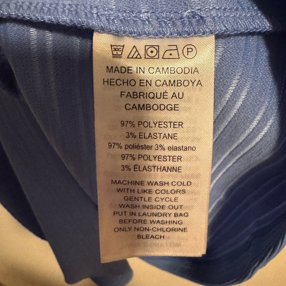 💥Michael Kors Periwinkle Blue Lace-Up Top - Picture 7 of 9